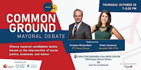 Primaire afbeelding van COMMON GROUND: Ottawa mayoral candidates debate