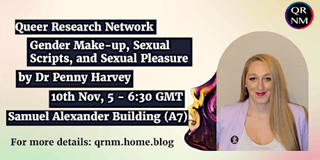 Public Lecture: Gender Make-up, Sexual Scripts, and Sexual Pleasure primary image