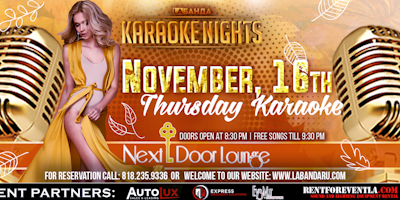 Thursday Karaoke by #labandaru, November 16th