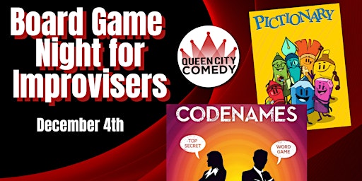 Online Board Game Night for Improvisers with Queen City Comedy
