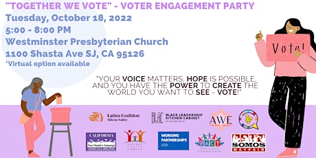 Together We Vote Campaign - Voter Engagement Party primary image