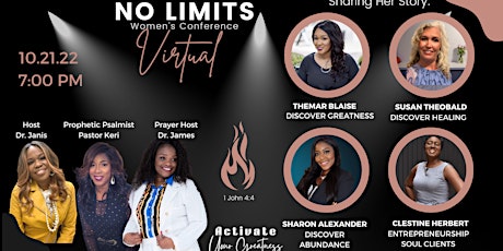 No Limits Women's Conference- Greater Is In YOU! primary image