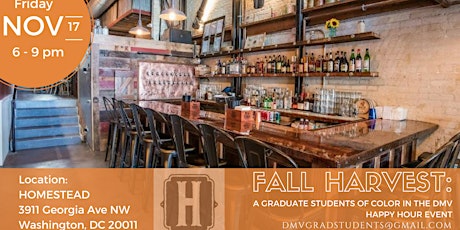 Fall Harvest: A Graduate Students of Color in the DMV Happy Hour Event primary image