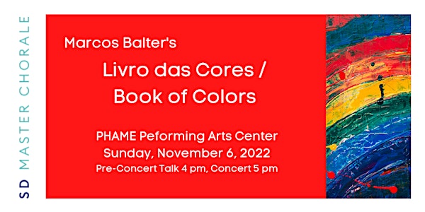 LIVRO DAS CORES / BOOK OF COLORS: 4pm Pre-Talk, 5pm Concert