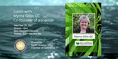 Lunch with Myrna Gillis, co-founder of aqualitas Inc