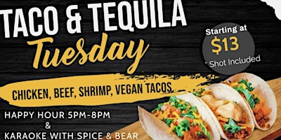 Blue Lounge Bar & Grill Presents…  Taco & Tequila Tuesday primary image