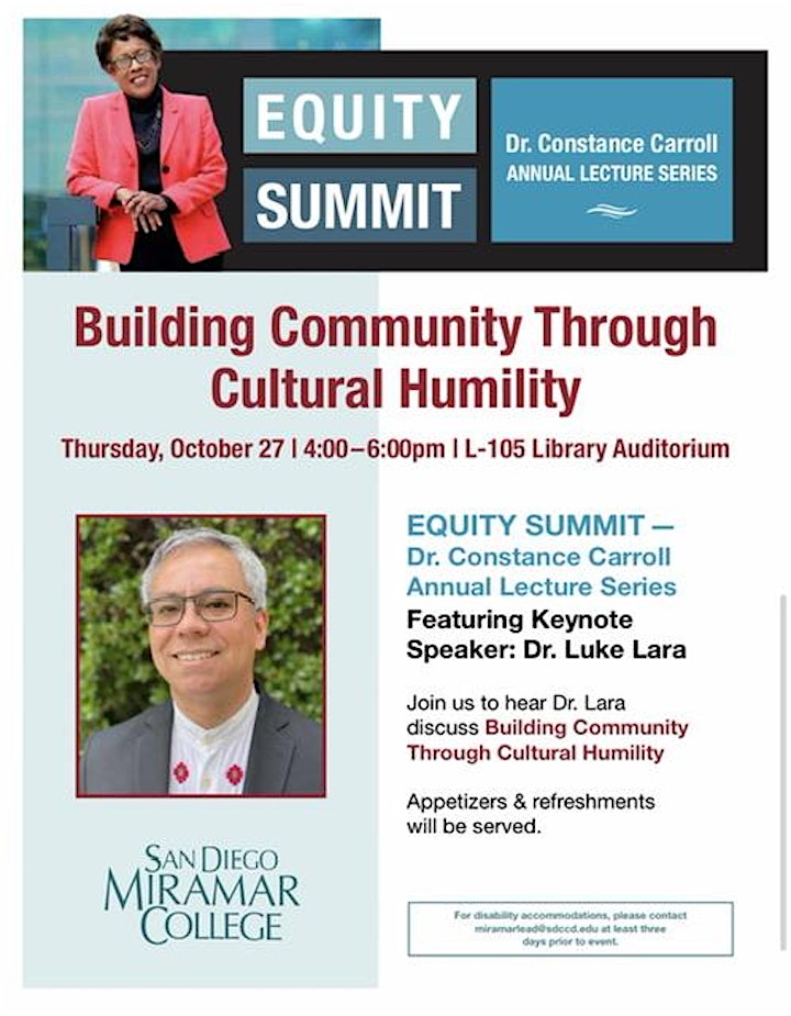 San Diego Miramar College Equity Summit (Community) image