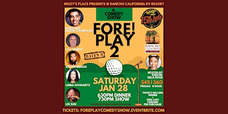 FORE!PLAY 2 - A Comedy Show