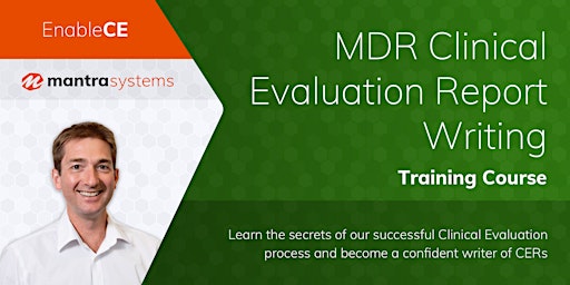 MDR Clinical Evaluation (CER) Writing online training course