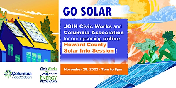 Howard County  Solar Info Session Online - 11/29/22