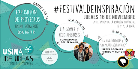 Imagen principal de #FestivaldeInspiración 16/11 en Estación Provincial