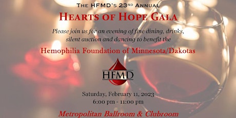 Hearts of Hope Gala - Supporting the Hemophilia Foundation of MN/Dakotas