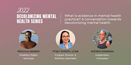 Decolonizing Evidence Based Practices in Mental Health
