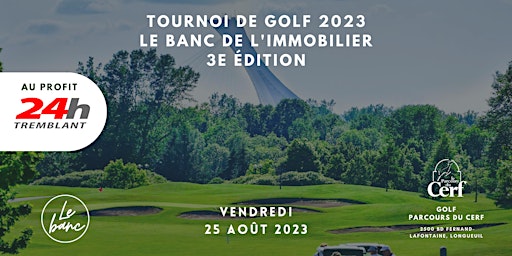 Tournoi de golf du Banc de l'immobilier 2023 primary image