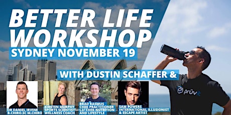 Better Life Workshop - Sydney primary image
