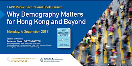 HKUST LAPP Distinguished Lecture:"Why Demography Matters for Hong Kong and Beyond" and Book Launch primary image