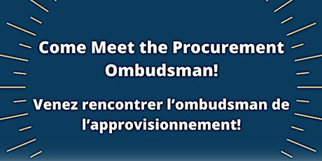 Town Hall Meeting with the Procurement Ombudsman