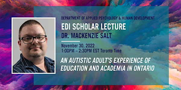 EDI Scholar Lecture - Nov 30