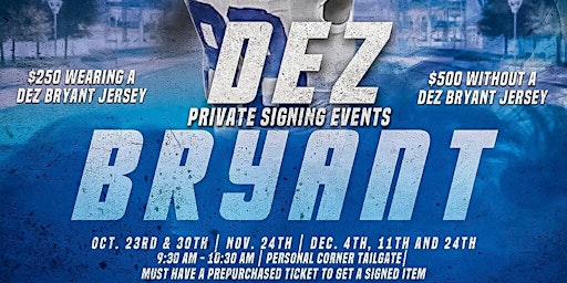 Dez Bryant Jersey Signing by Personal Corner