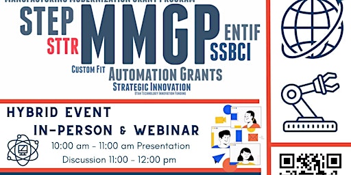 Grants for Manufacturers - hybrid event   in-person & webinar