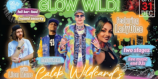 GLOW WILD! Caleb Wildcards Neon New Years Eve & Birthday Ball Drop Party