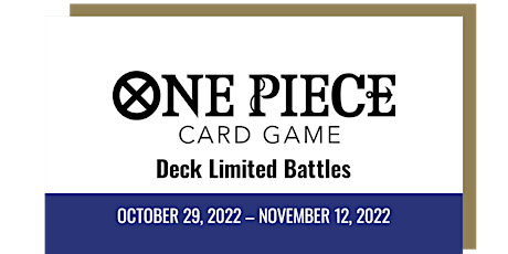 One Piece Card Game - Deck Limited Battles Online [Oceania]