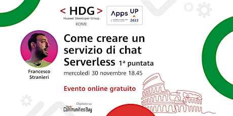 Come creare un servizio di chat Serverless - 1ª puntata・Meetup HDG Rome #12