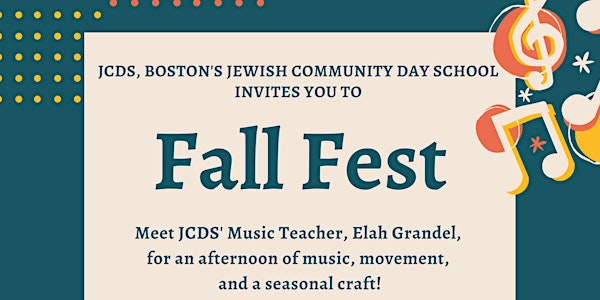 Fall Fest with JCDS, Boston's Jewish Community Day School