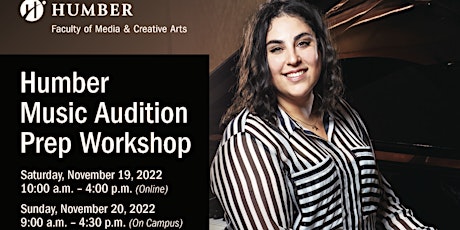 Audition Preparation Workshop - Nov.19 (Virtual) or Nov 20 (On Campus)  primärbild