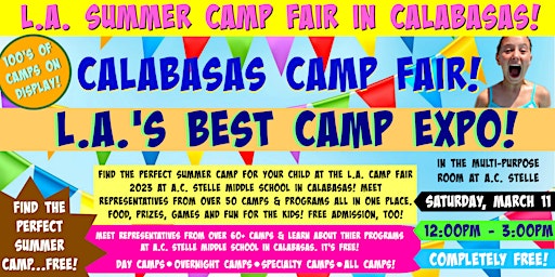 L.A. Summer Camp Fair at A.C. Stelle Middle School in Calabasas