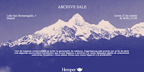 Imagen principal de Archive Sale Hemper