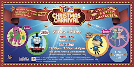 THE LITTLE BIG CLUB CHRISTMAS CARNIVAL 'LIVE' SHOW / MEET & GREET primary image
