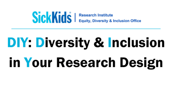 DIY: Diversity and Inclusion in Your research design