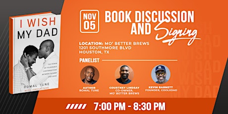 “I Wish My Dad” - Book Discussion and Signing @ Mo' Better Brews primary image