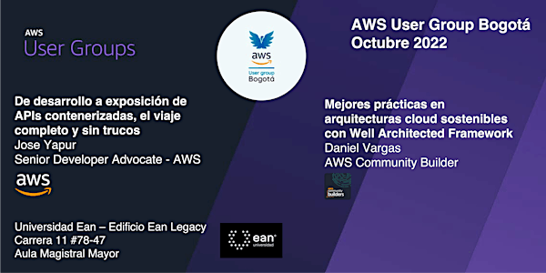 AWS UG Bogotá - Octubre 2022