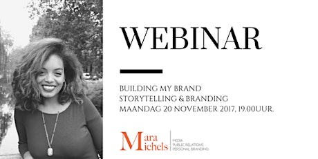 Primaire afbeelding van Webinar Building my Brand: Storytelling & Branding