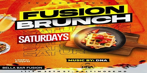 R&B Live Presents:  Fusion Brunch Saturdays @ Bella Bar Fusion