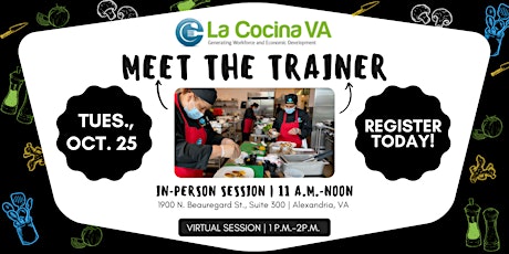 Meet the Trainer "La Cocina VA | In-Person Session"
