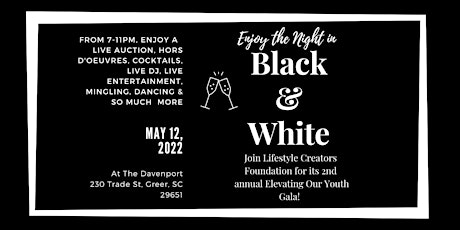 Enjoy The Night In Black & White- Elevating Our Youth Gala!!