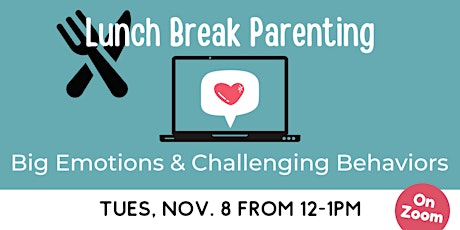 ONLINE: Lunch Break Parenting - Big Emotions & Challenging Behavior