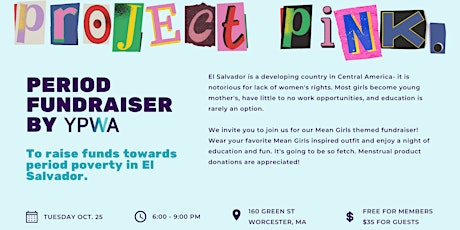 Imagen principal de Project Pink - Mean Girls Themed Fundraiser for Period Poverty