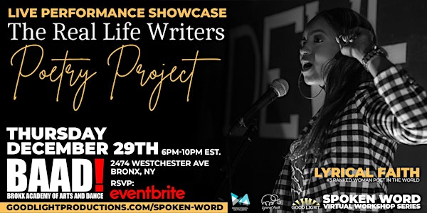 The Real Life Writers Poetry Project Showcase