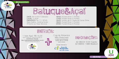 Imagem principal do evento Batuque&Açaí