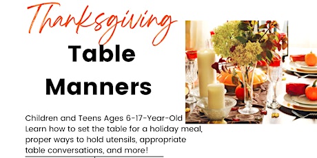 Thanksgiving Table Manners primary image