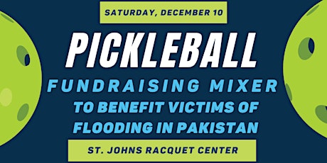 NoPo Pickleball Fundraising Mixer for Pakistan Flood Relief