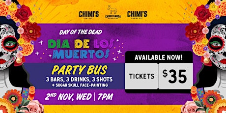 Dia De Los Muertos (Day of the Dead) Party Bus
