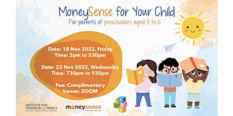 MoneySense for Your Child  (For Parents of Preschoolers Aged 3-6)