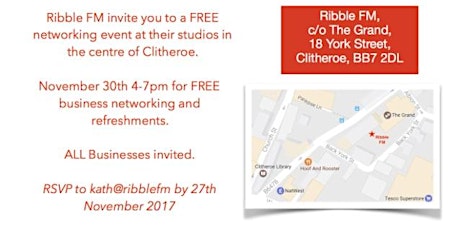 FREE Networking at Ribble FM Studios primary image