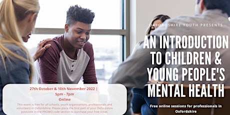 An Introduction to Children and Young People’s Mental Health primary image