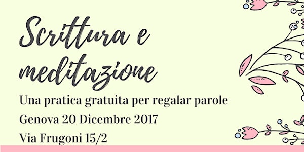Meditazione e scrittura